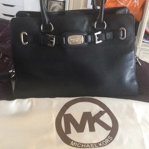 Michael Kors  Hamilton Satchel silver hardware
